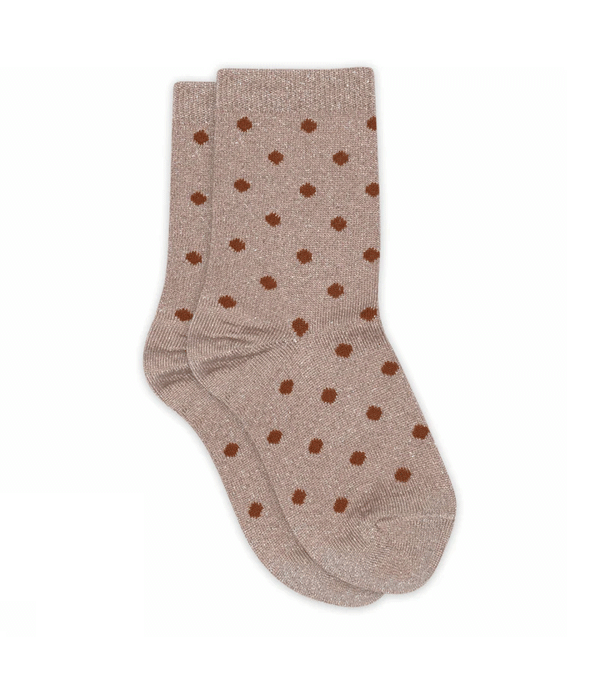 Rose Grey Irma Glitter Socks by mp Denmark
