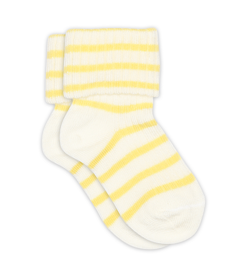 Pineapple Slice Striped Kallie Socks by mp Denmark