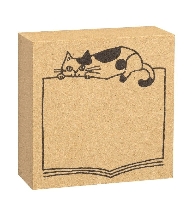 Japanese Cat Book Stamp