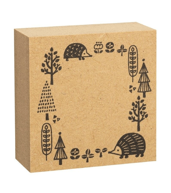 Japanese Hedgehog Woodland Stamp