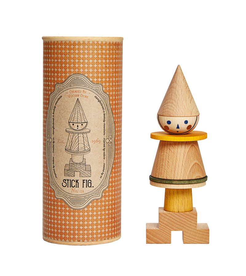 Stacking Toy Stick Fig No.01 by Wooden Story