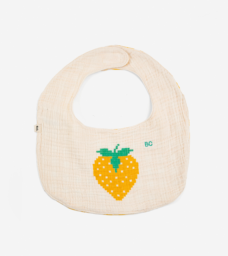 Pixel Strawberry Bib by Bobo Choses