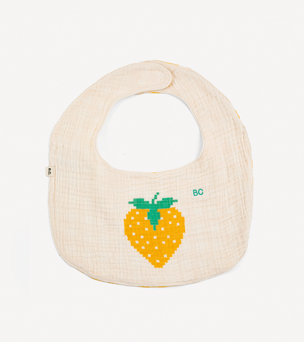 Pixel Strawberry Bib by Bobo Choses