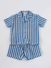 Azur Striped Woven Shorts by Serendipity