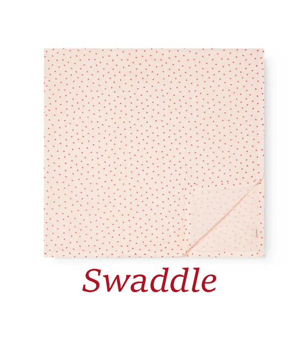 Happy Hearts Muslin Swaddle by Marmar Copenhagen