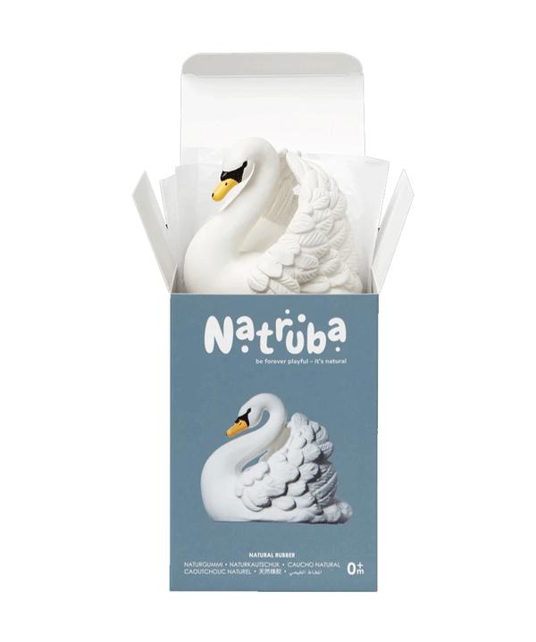 Small Swan  Natural Rubber Bathtoy by Natruba