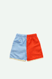 Rugby Red and Badminton Blue Swim Shorts by Sticky Lemon