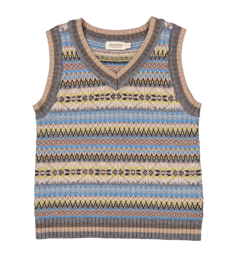 Fair Isle Taj Knitted Vest by MarMar Copenhagen