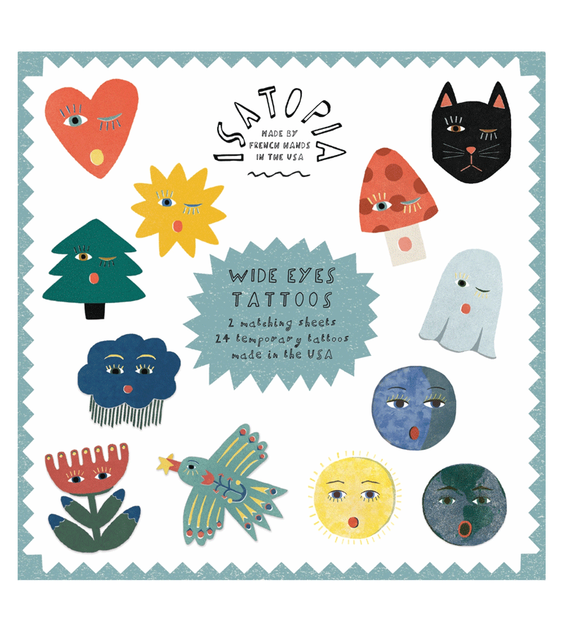 Wide Eyes Tattoo Sheets by Isatopia