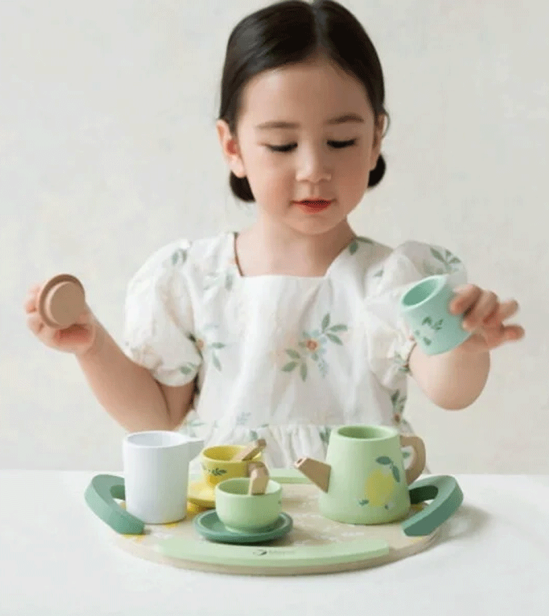 Wooden Tea Set by Classic World