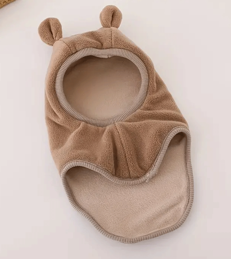 Brown Teddy Fleece Balaclava