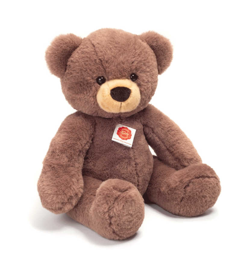 40cm Chocolate Brown Plush Teddy by Teddy Hermann