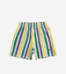 Multicolor Stripes Terry Cloth Bermuda Shorts by Bobo Choses