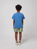 Multicolor Stripes Terry Cloth Bermuda Shorts by Bobo Choses