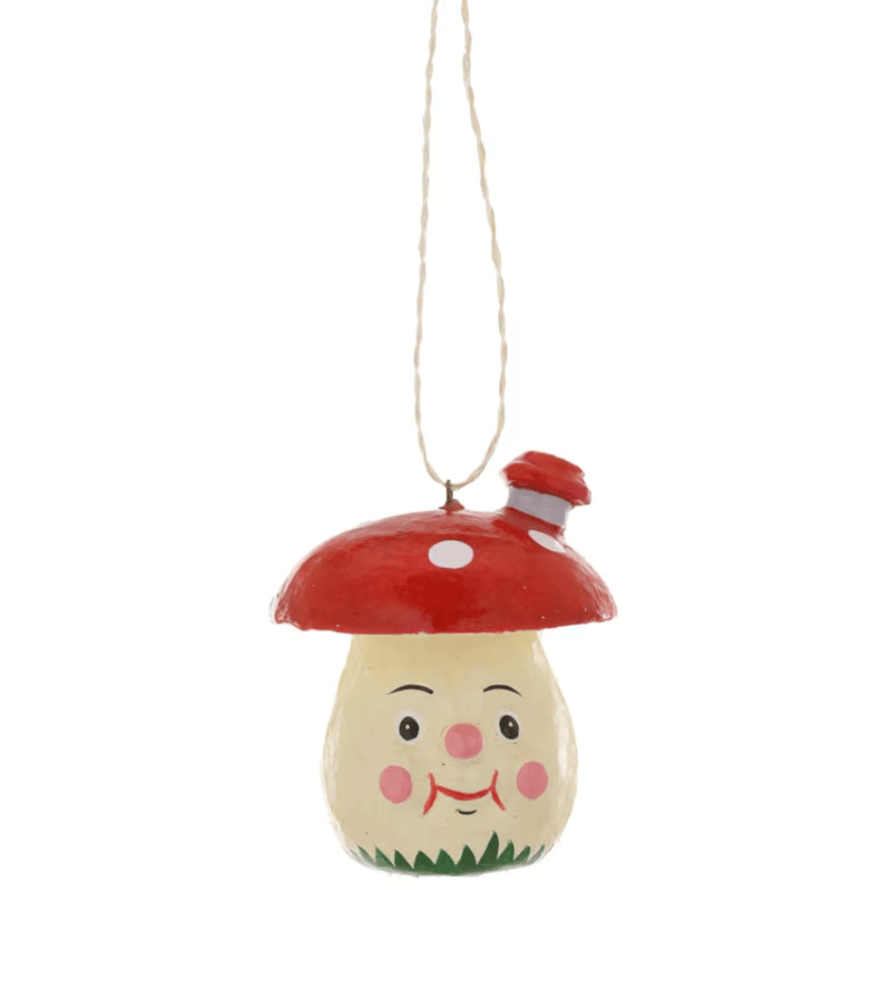 Small Jaunty Toadstool Resin Ornament by Cody Foster