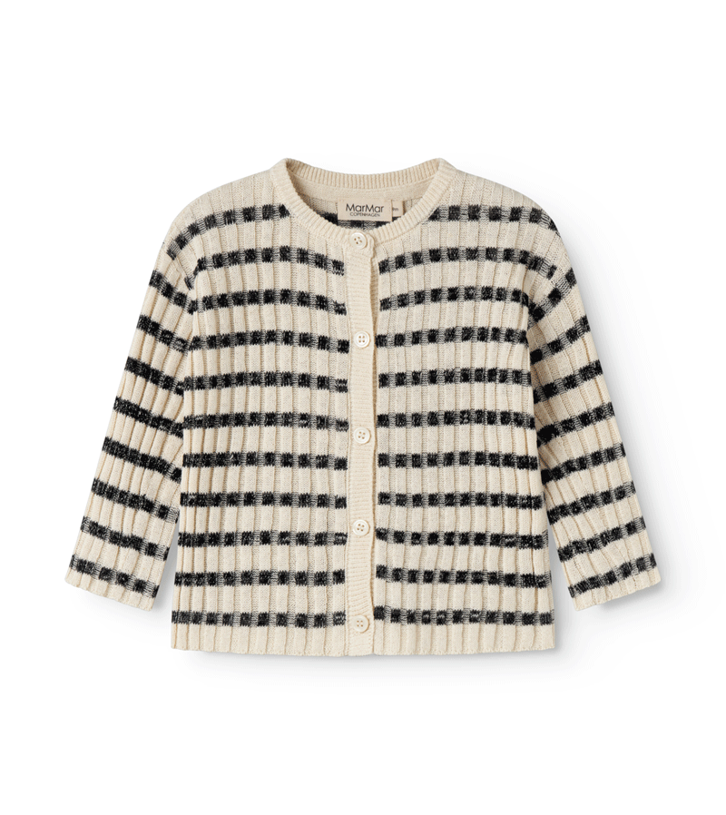 Striped Linen Tob B Knitted Cardigan by MarMar Copenhagen