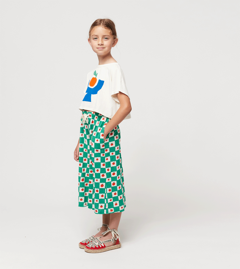Tomato all over Culotte Pants by Bobo Choses