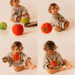 Tomato Natural Rubber Sensory Baby Ball by Oli and Carol