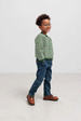 Garden Green Stripe Torin Knitted Sweater by MarMar Copenhagen