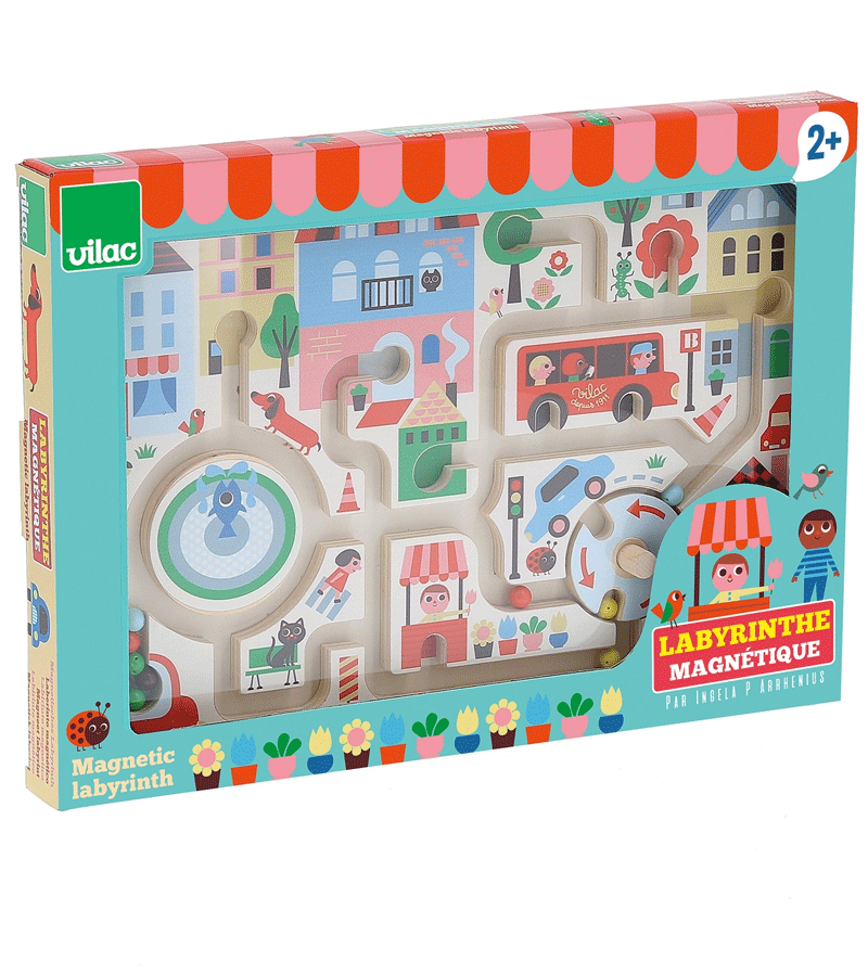 Town Magnetic Maze by Ingela P Arrhenius for  Vilac