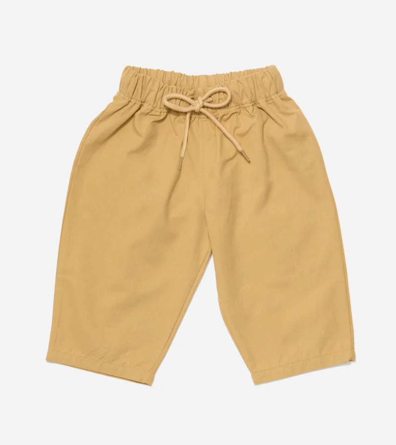 Beige Organic Cotton Trousers by Tiny Colours