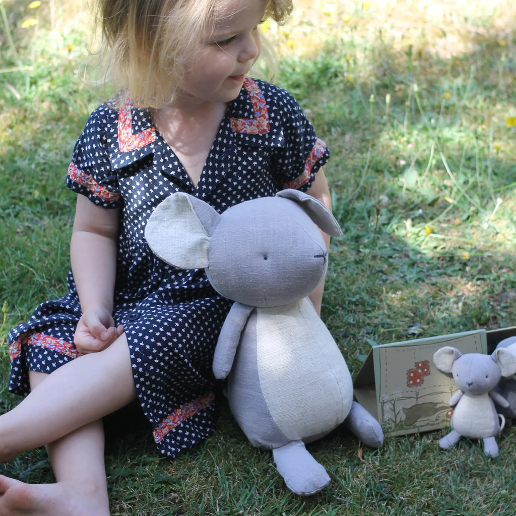 Large Speckle the Mouse Soft Toy by Nutshell Toys