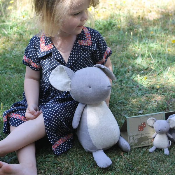 Large Speckle the Mouse Soft Toy by Nutshell Toys