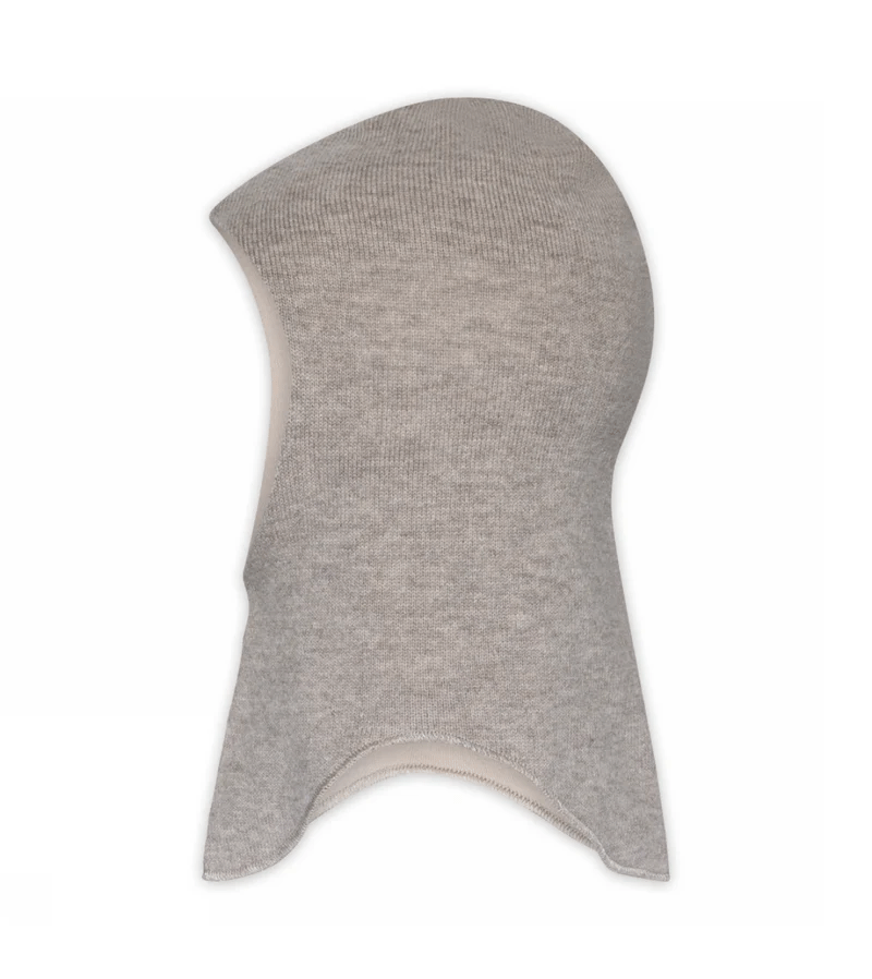 Light Brown Melange Wool Uppsala Balaclava by mp Denmark
