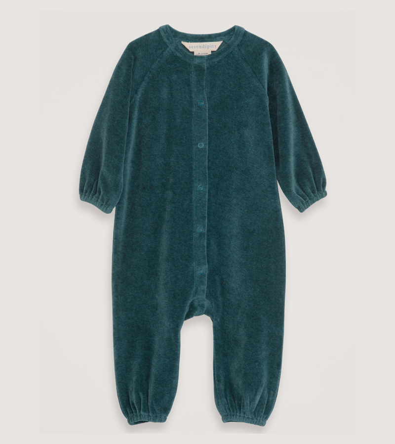 Arctic Baby Velour Romper by Serendipity