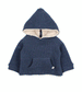 Navy Waffle Zip Jacket by Buho
