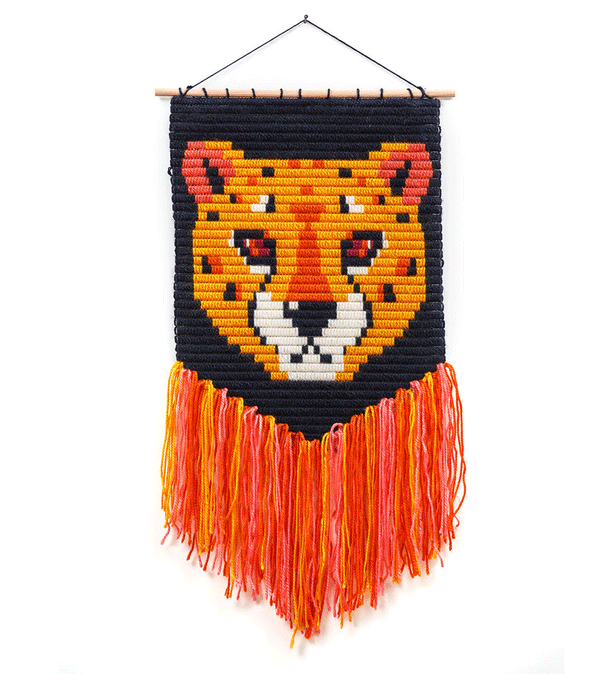 Cheetah 3D Wall Art Needlepoint Kit by Sozo