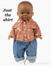 Western Shirt for Minikane Baby Dolls