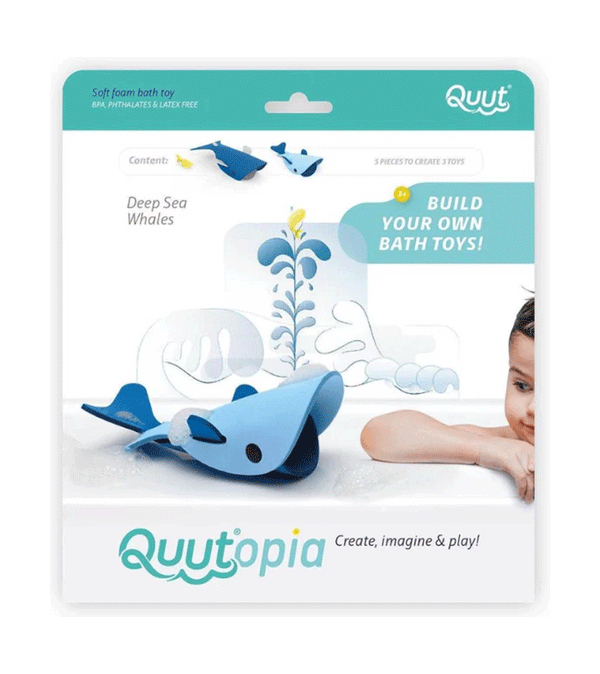 Deep Sea Whales Quutopia Bath Toy Puzzle by Quut