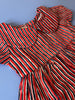 Navy and Red Stripe Peter Pan Collar Baby Dress by 8000 miles