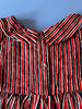 Navy and Red Stripe Peter Pan Collar Baby Dress by 8000 miles