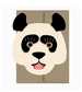 Wild Bunch Panda Die Cut Card by Isatopia