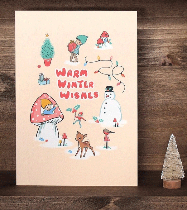 Warm Winter Wishes Card by Made in Pixieland