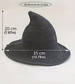 Black Knitted Witches Hat