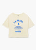 Women's Cobalt Pasta E Basta T-Shirt by Arsene et Les Pipelettes