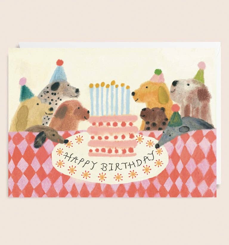 All the Dogs Party Birthday Card by Holsen Studio
