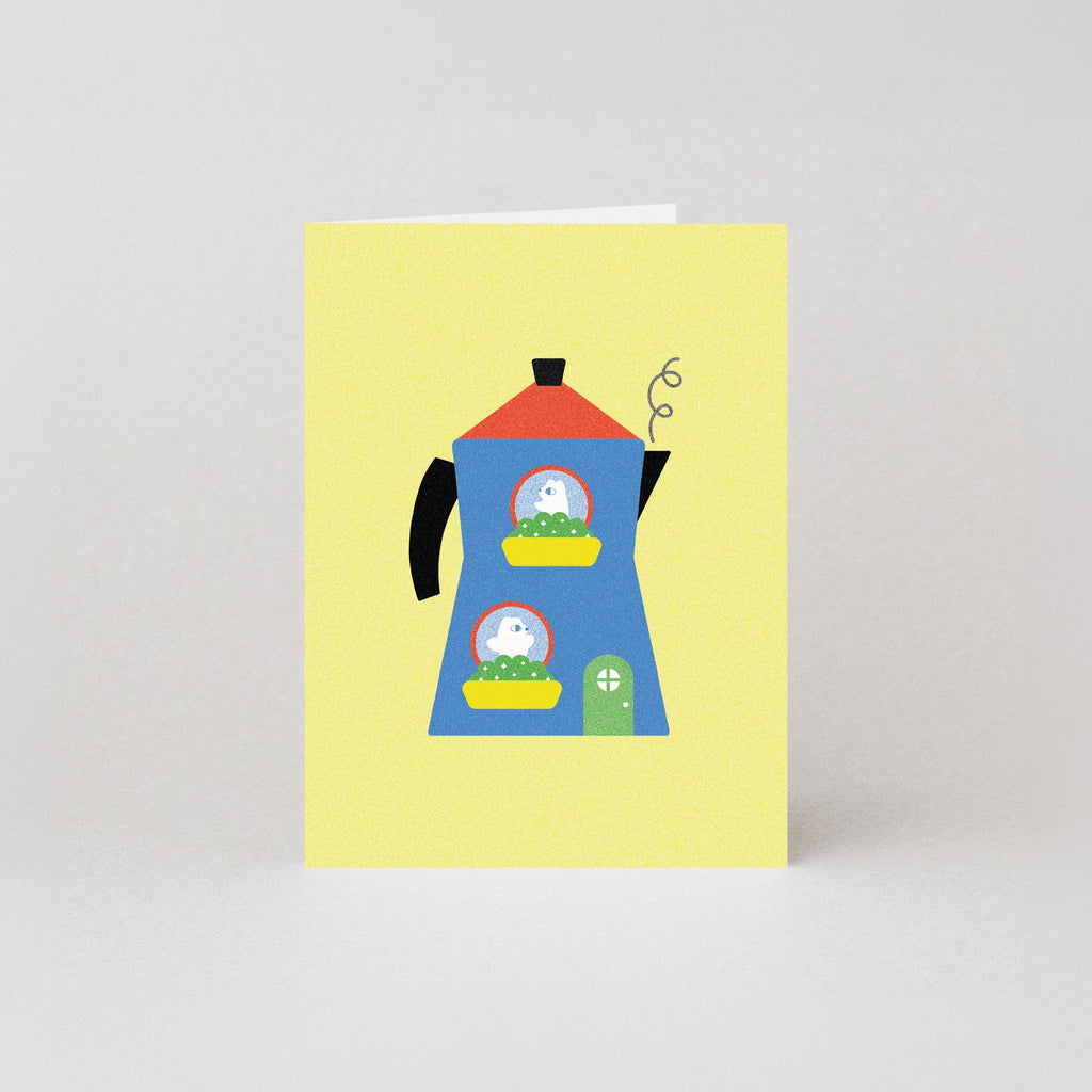 Coffee Pot Mini Card by Beth Mazuryk