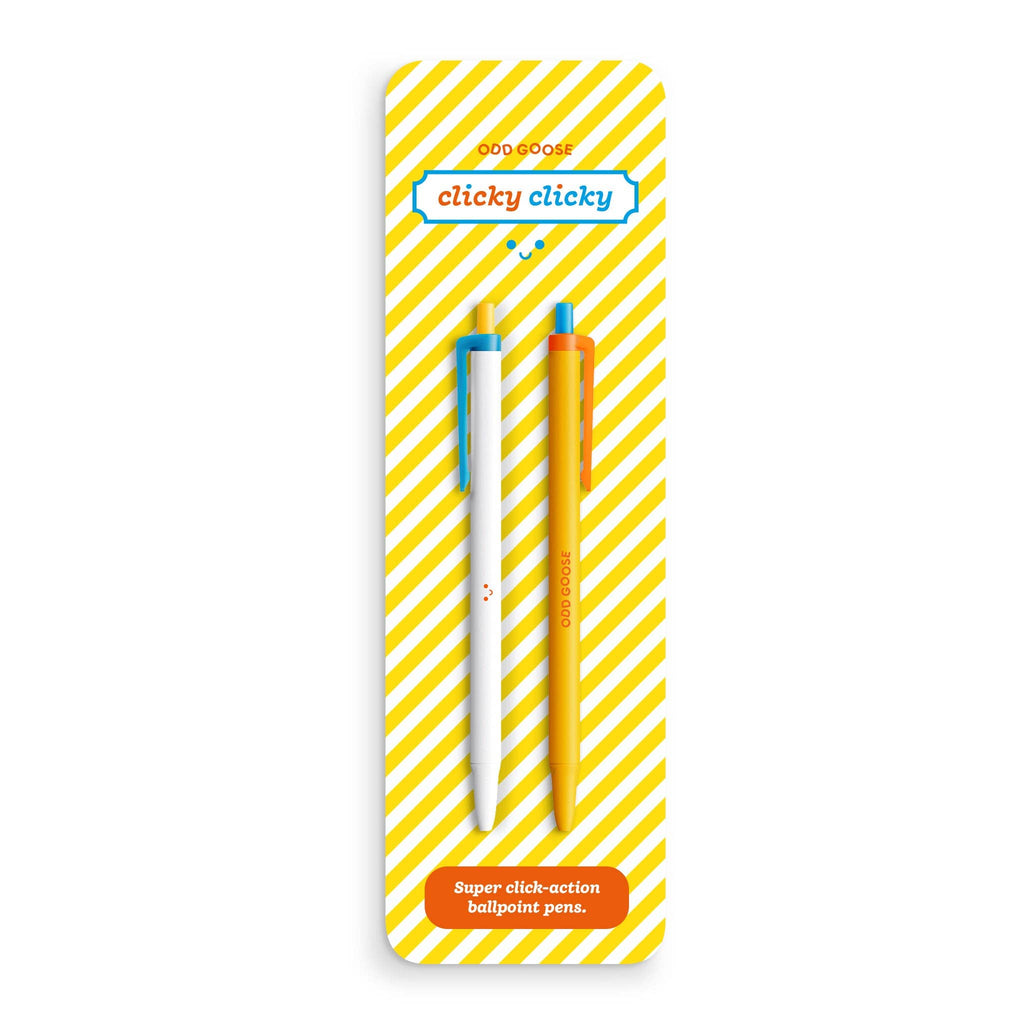 Set of 2 Clicky Clicky Ballpoint Pen by Odd Goose Stationary