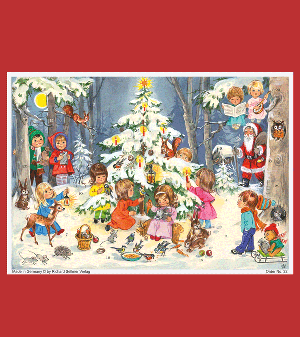 Christmas in the Forest A4 Advent Calendar