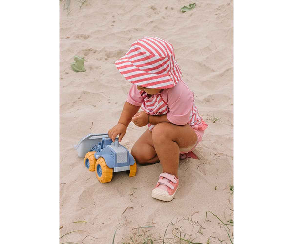 Reversible Stripes Bloom & Blush Sunhat by Tutete
