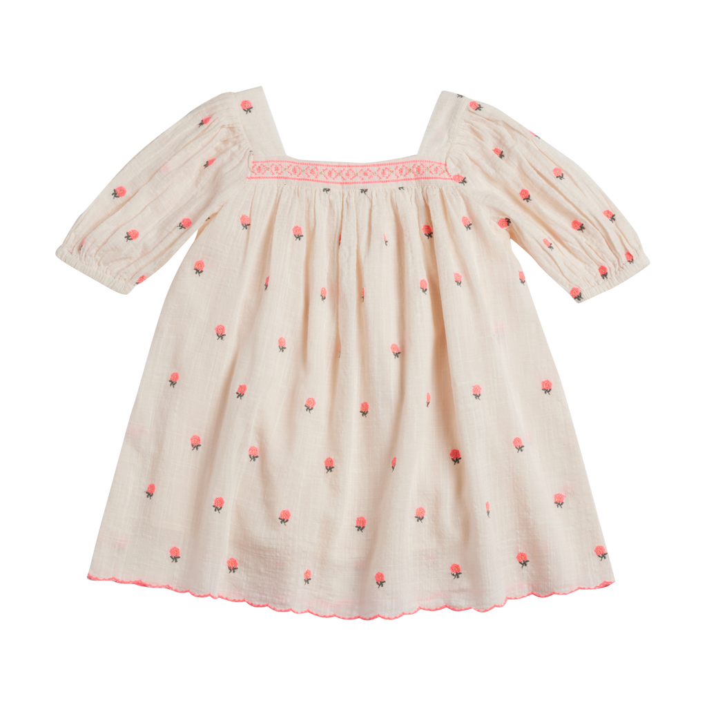 Petal Pink Flowers Patty Dress by Bonheur du Jour