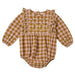 Embroidered Gingham Marvel Romper by Bonheur du Jour
