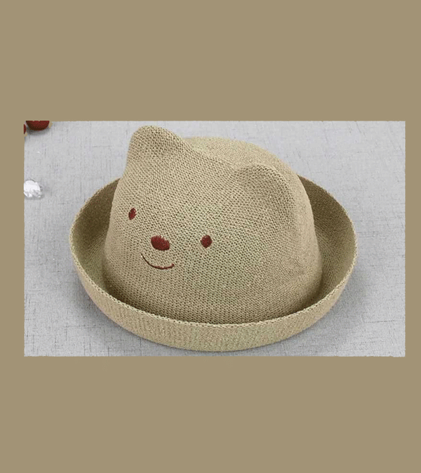 Cute Bear Straw Hat