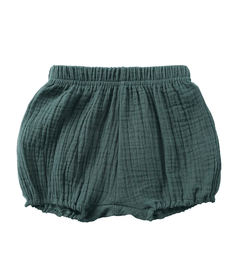 Pine Green Cotton Muslin Bloomers