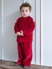 Ruby Velour Velvet Loose Bottoms by Serendipity