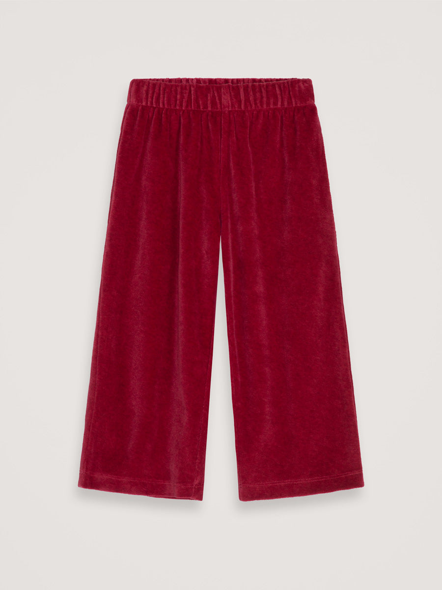 Ruby Velour Velvet Loose Bottoms by Serendipity